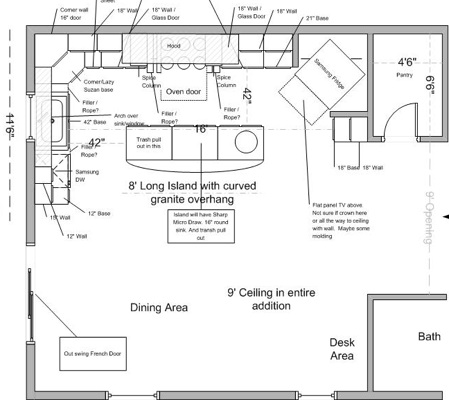 The Four Basic Kitchen Layouts - Cook Remodeling