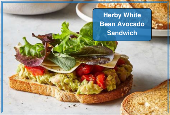 Herby White Bean Avocado Sandwich
