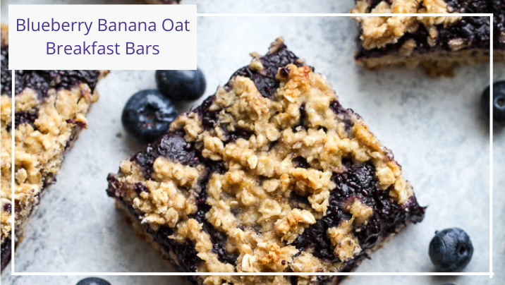 Blueberry banana oat bars