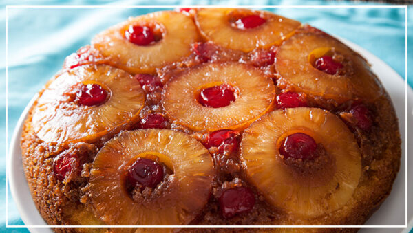 Healthy GF Pineapple Upside Down Cake
