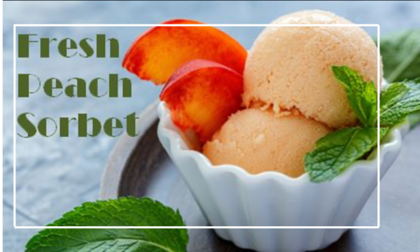 Fresh Peach Sorbet